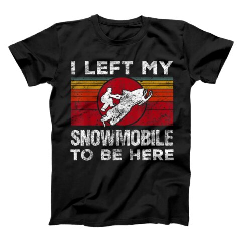 Funny Snowmobile Lover Clothing Snowmobiling Skimobile Snow T-Shirt