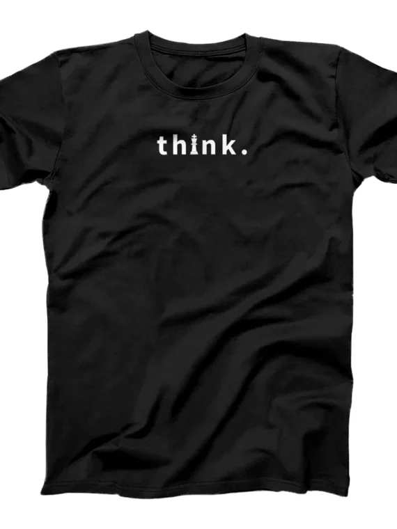 Think. Chess Pieces - Chess Coach T-Shirt