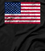 Vintage american flag t usa flag t 4th of July patriotic usa T-Shirt