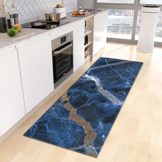 Marble Kitchen Rug Hallway Entrance Doormat Home Living Room Children Bedroom Floor Decor Carpet Bathroom Door Non-Slip Foot Mat