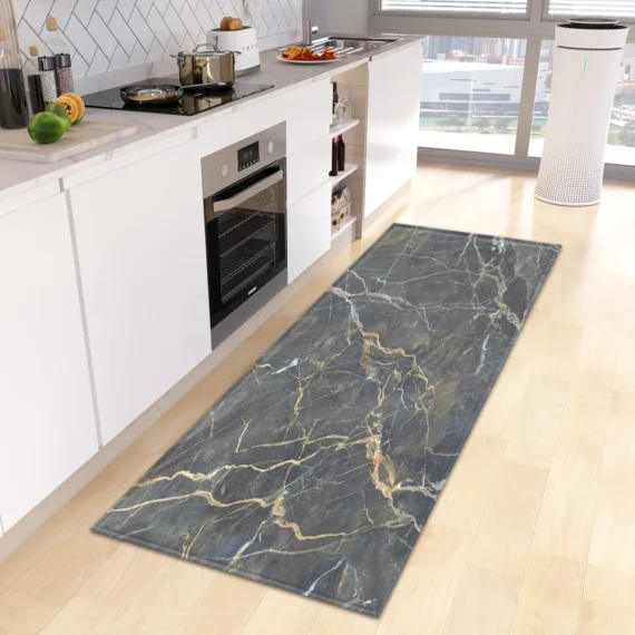 Marble Kitchen Rug Hallway Entrance Doormat Home Living Room Children Bedroom Floor Decor Carpet Bathroom Door Non-Slip Foot Mat