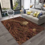 Biomechanical Alien Hive 3D Area Rug - Giger Inspired Sci-Fi Gothic Decor